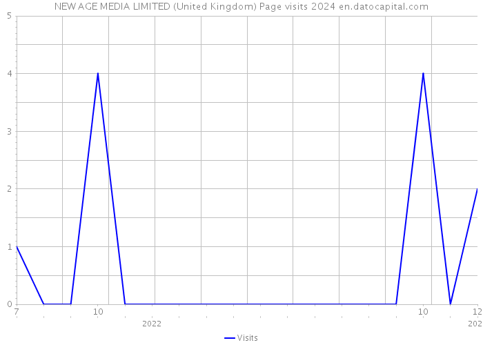 NEW AGE MEDIA LIMITED (United Kingdom) Page visits 2024 