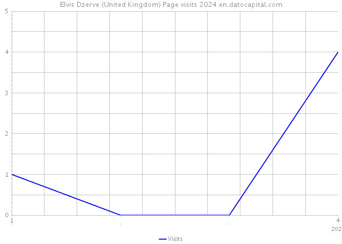Elvis Dzerve (United Kingdom) Page visits 2024 