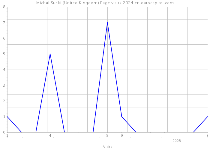 Michal Suski (United Kingdom) Page visits 2024 