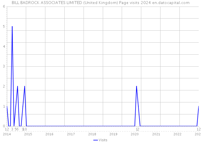 BILL BADROCK ASSOCIATES LIMITED (United Kingdom) Page visits 2024 