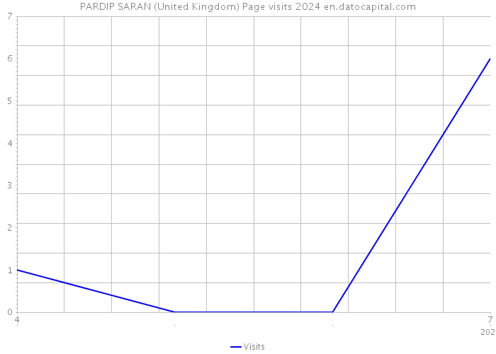 PARDIP SARAN (United Kingdom) Page visits 2024 