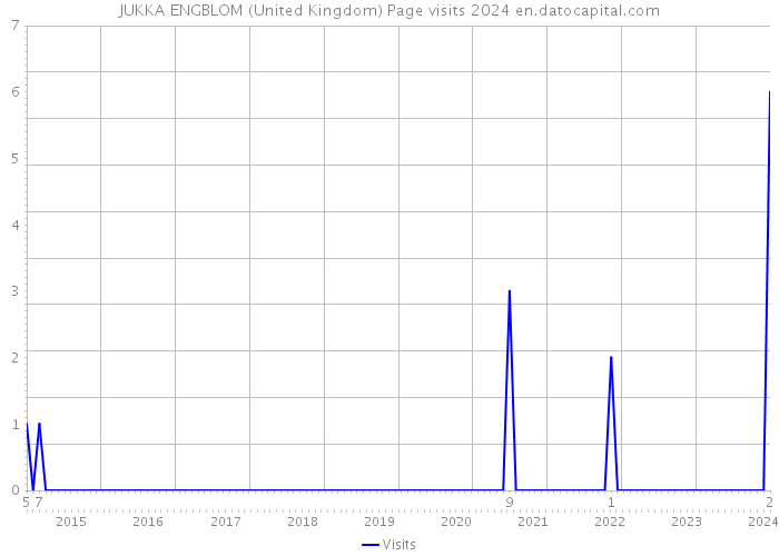 JUKKA ENGBLOM (United Kingdom) Page visits 2024 