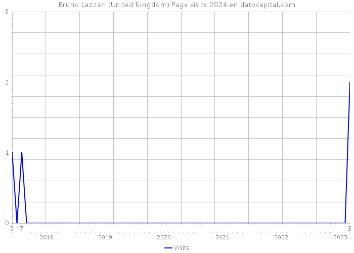 Bruno Lazzari (United Kingdom) Page visits 2024 