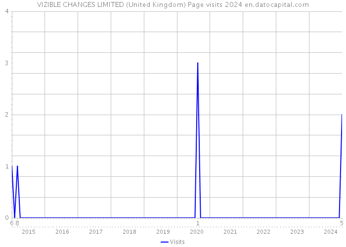 VIZIBLE CHANGES LIMITED (United Kingdom) Page visits 2024 