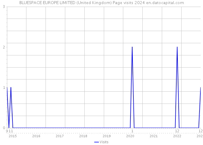 BLUESPACE EUROPE LIMITED (United Kingdom) Page visits 2024 