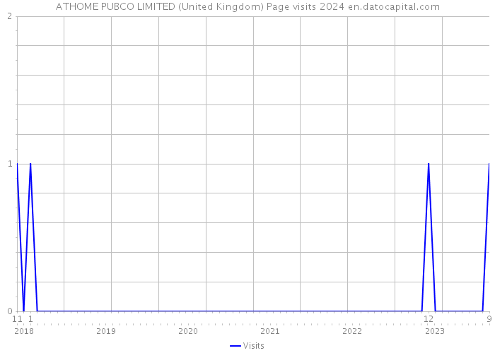 ATHOME PUBCO LIMITED (United Kingdom) Page visits 2024 