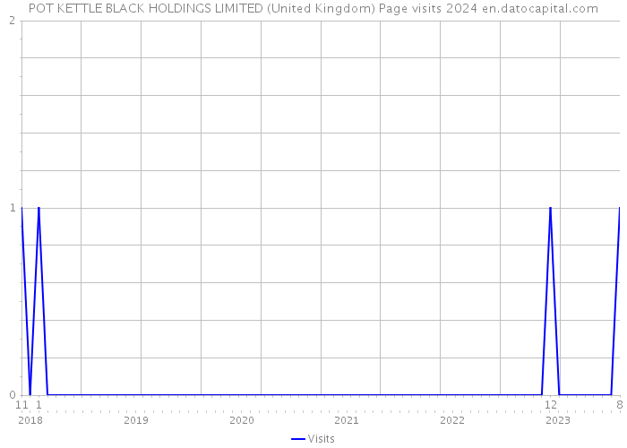 POT KETTLE BLACK HOLDINGS LIMITED (United Kingdom) Page visits 2024 