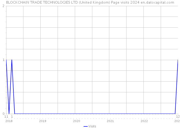 BLOCKCHAIN TRADE TECHNOLOGIES LTD (United Kingdom) Page visits 2024 