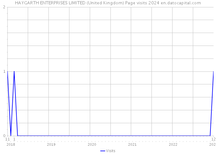 HAYGARTH ENTERPRISES LIMITED (United Kingdom) Page visits 2024 