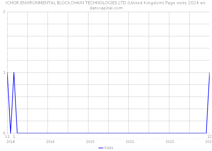 ICHOR ENVIRONMENTAL BLOCKCHAIN TECHNOLOGIES LTD (United Kingdom) Page visits 2024 