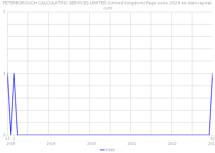 PETERBOROUGH CALCULATING SERVICES LIMITED (United Kingdom) Page visits 2024 