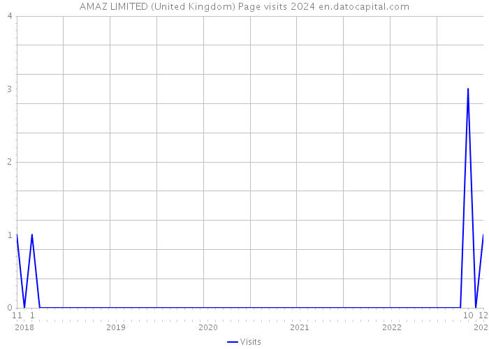 AMAZ LIMITED (United Kingdom) Page visits 2024 