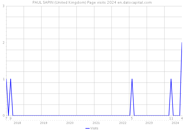 PAUL SAPIN (United Kingdom) Page visits 2024 