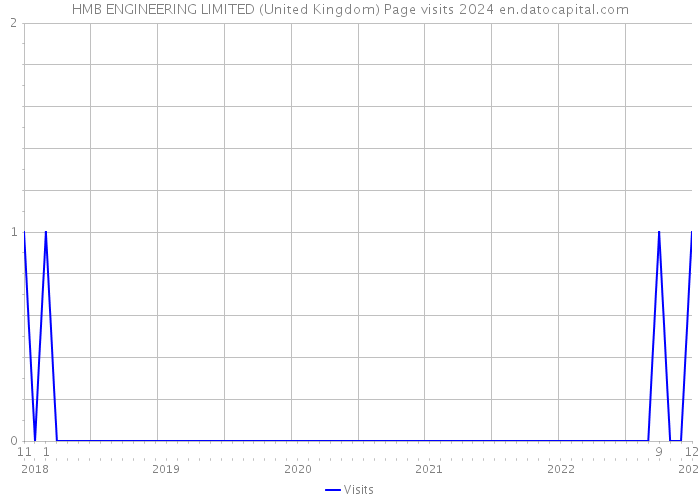 HMB ENGINEERING LIMITED (United Kingdom) Page visits 2024 