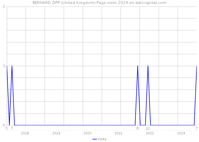 BERNARD ZIPP (United Kingdom) Page visits 2024 