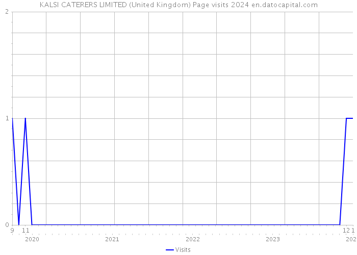KALSI CATERERS LIMITED (United Kingdom) Page visits 2024 