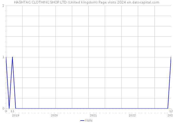 HASHTAG CLOTHING SHOP LTD (United Kingdom) Page visits 2024 