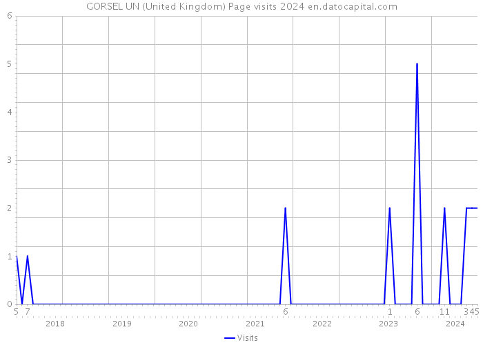 GORSEL UN (United Kingdom) Page visits 2024 