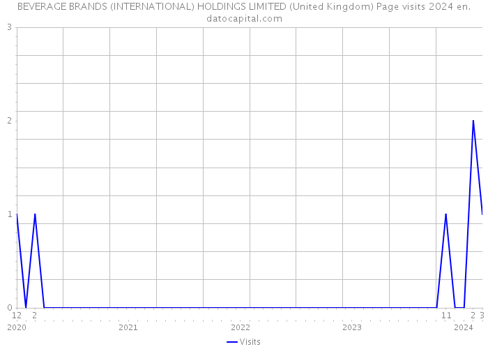 BEVERAGE BRANDS (INTERNATIONAL) HOLDINGS LIMITED (United Kingdom) Page visits 2024 