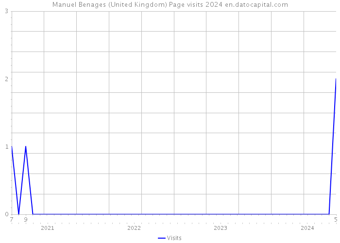 Manuel Benages (United Kingdom) Page visits 2024 