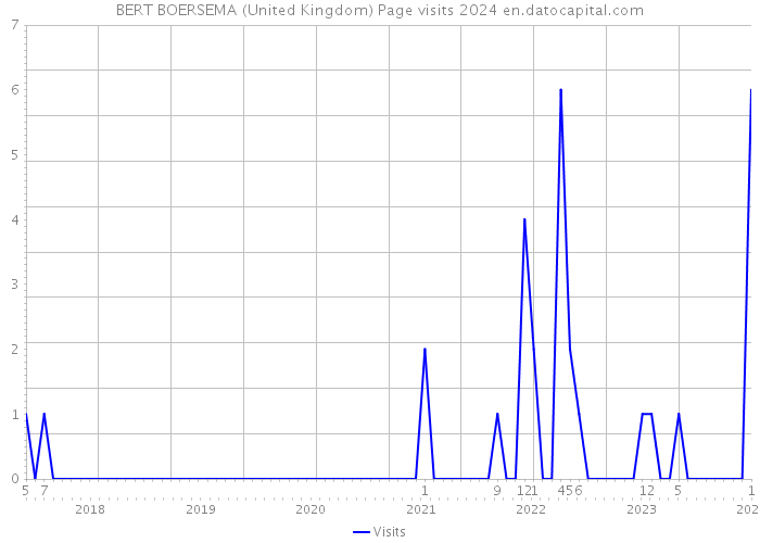 BERT BOERSEMA (United Kingdom) Page visits 2024 