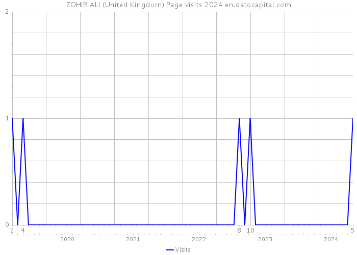 ZOHIR ALI (United Kingdom) Page visits 2024 