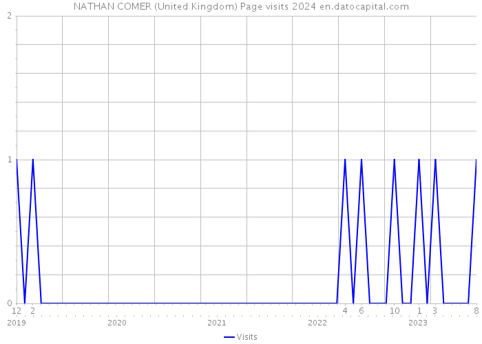 NATHAN COMER (United Kingdom) Page visits 2024 