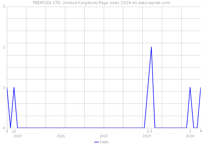 PEDROZA LTD. (United Kingdom) Page visits 2024 