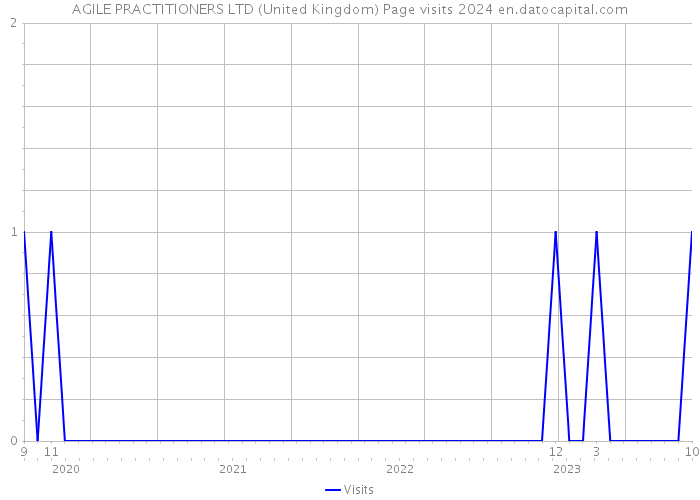 AGILE PRACTITIONERS LTD (United Kingdom) Page visits 2024 