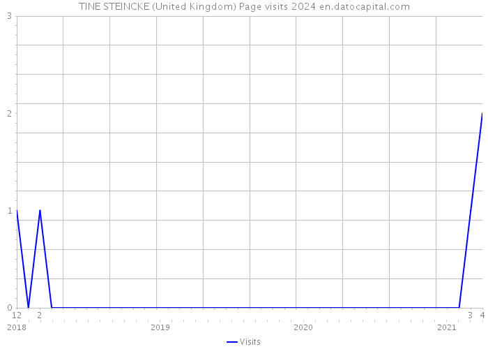 TINE STEINCKE (United Kingdom) Page visits 2024 