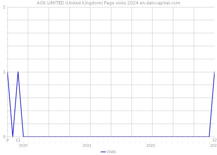 AOK LIMITED (United Kingdom) Page visits 2024 