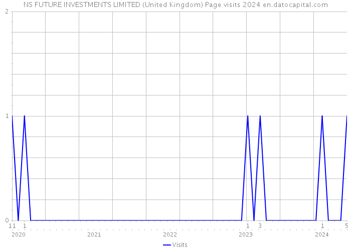 NS FUTURE INVESTMENTS LIMITED (United Kingdom) Page visits 2024 