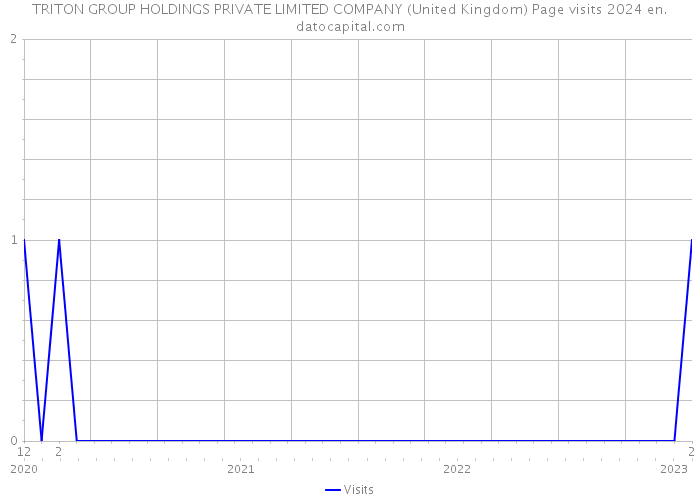 TRITON GROUP HOLDINGS PRIVATE LIMITED COMPANY (United Kingdom) Page visits 2024 