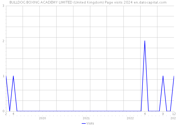 BULLDOG BOXING ACADEMY LIMITED (United Kingdom) Page visits 2024 