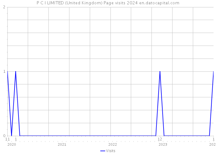 P C I LIMITED (United Kingdom) Page visits 2024 