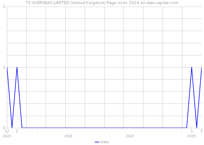 TS OVERSEAS LIMITED (United Kingdom) Page visits 2024 