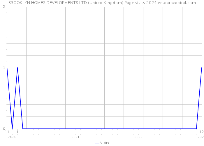 BROOKLYN HOMES DEVELOPMENTS LTD (United Kingdom) Page visits 2024 