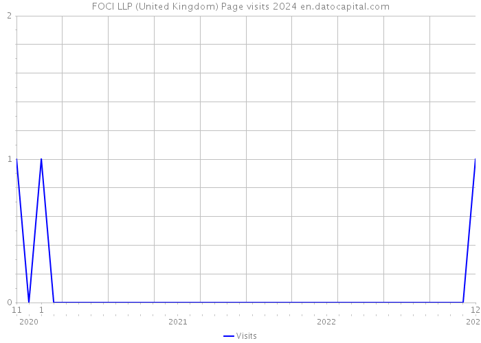 FOCI LLP (United Kingdom) Page visits 2024 