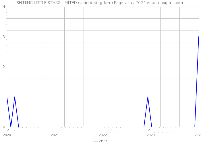 SHINING LITTLE STARS LIMITED (United Kingdom) Page visits 2024 
