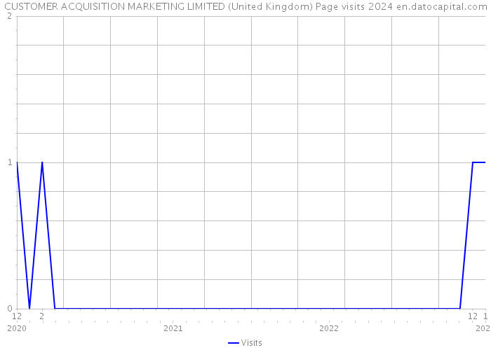 CUSTOMER ACQUISITION MARKETING LIMITED (United Kingdom) Page visits 2024 