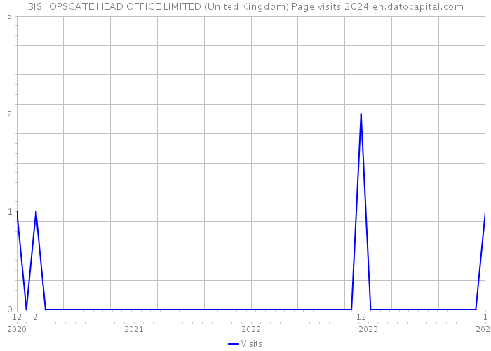 BISHOPSGATE HEAD OFFICE LIMITED (United Kingdom) Page visits 2024 