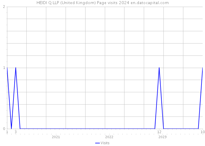 HEIDI Q LLP (United Kingdom) Page visits 2024 