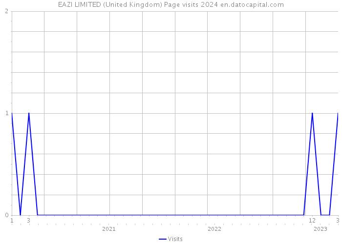 EAZI LIMITED (United Kingdom) Page visits 2024 