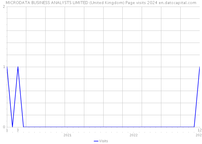 MICRODATA BUSINESS ANALYSTS LIMITED (United Kingdom) Page visits 2024 