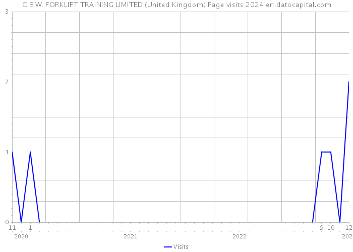 C.E.W. FORKLIFT TRAINING LIMITED (United Kingdom) Page visits 2024 