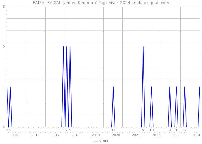 FAISAL FAISAL (United Kingdom) Page visits 2024 