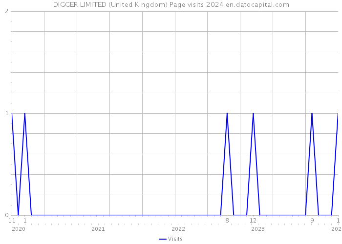 DIGGER LIMITED (United Kingdom) Page visits 2024 