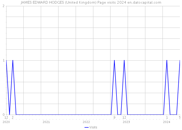 JAMES EDWARD HODGES (United Kingdom) Page visits 2024 
