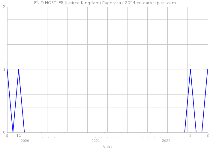 ENID HOSTLER (United Kingdom) Page visits 2024 
