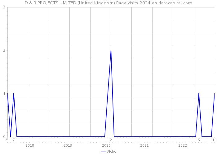 D & R PROJECTS LIMITED (United Kingdom) Page visits 2024 